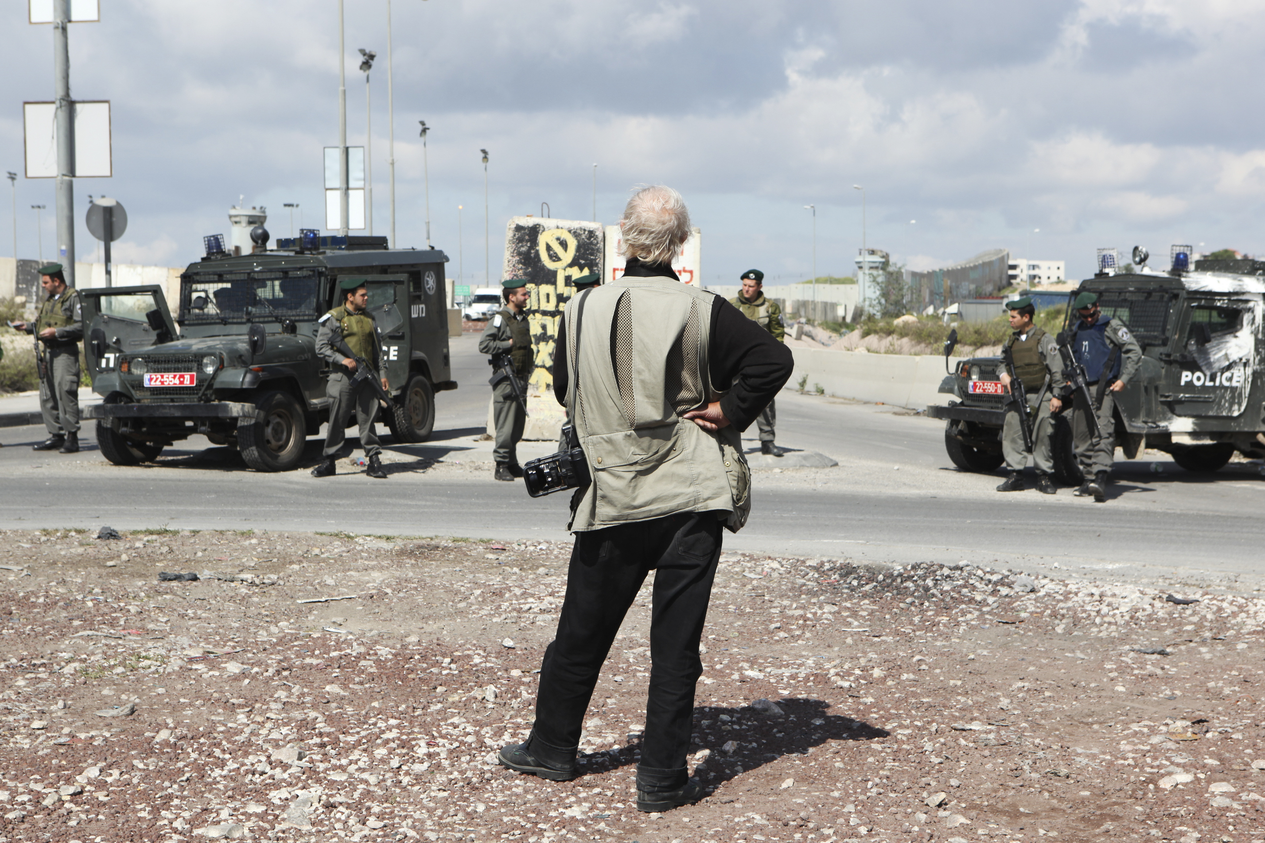 Koudelka shooting Holy Land